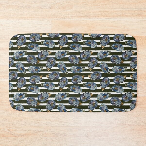 Item preview, Oysters on the half shell olive stripes designed and sold by cityette.