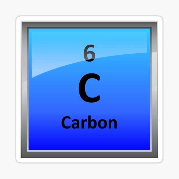 Carbon Element Tile - Periodic Table Sticker