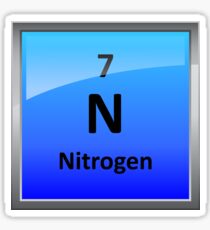 Nitrogen Element Tile - Periodic Table Sticker