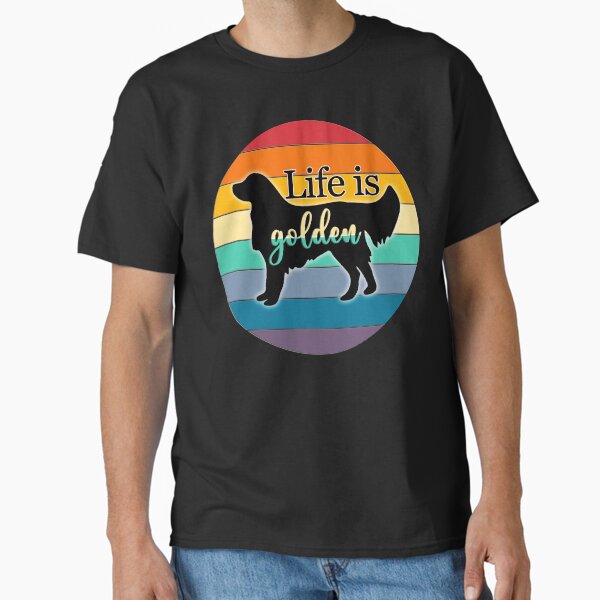 Artikel-Vorschau von Goldenes Vintage Goldenes Retro-Leben ist goldener Hund, designt und verkauft von Dog-Art-Shirt.