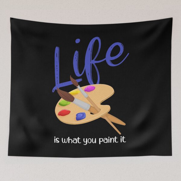 Item preview, Paint Palette Brush Artist Life Quote product designed and sold by jakehughes2015.