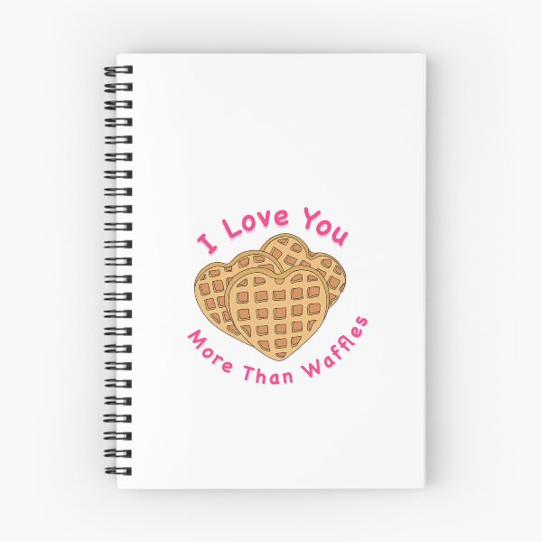 Item preview, I love you more than waffles cute heart doodle. designed and sold by alex-aleida.