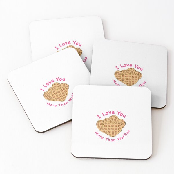 Item preview, I love you more than waffles cute heart doodle. designed and sold by alex-aleida.