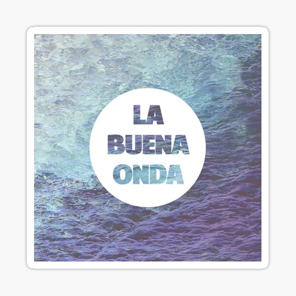 Vista previa del artículo con la obra «La Buena Onda (buen rollo)», diseñado y vendido por smwimages.