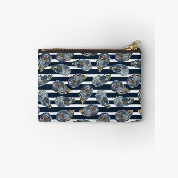 Item preview, Oysters on the half shell - dark navy stripes designed and sold by cityette.