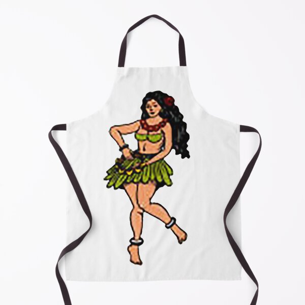 Item preview, Hula Girl cartoon illustration, Hawaii designed and sold by Nostrathomas66.