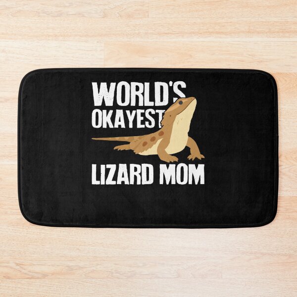Item preview, World's Okayest Lizard Mom designed and sold by Clara Hollins.