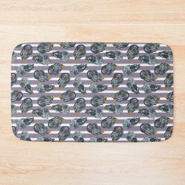 Item preview, Oysters on the half shell- lilac stripes  designed and sold by cityette.