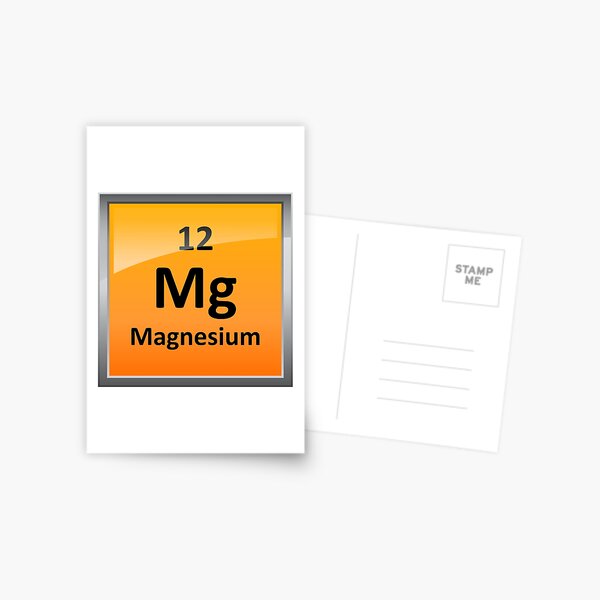 "Magnesium Element Tile Periodic Table" Postcard for Sale by