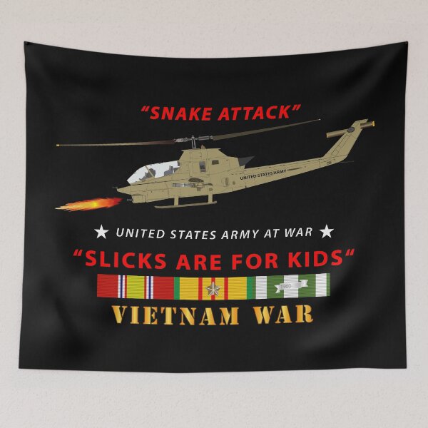 Item preview, Army - AH-1 Cobra - Snake Attack - Slicks are for Kids w VN SVC designed and sold by Military Insignia Products.