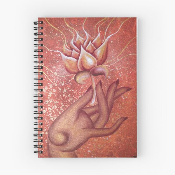 Item preview, Lotus in Hand Blooming Flower Painted by Nowlove Art designed and sold by nowloveart.