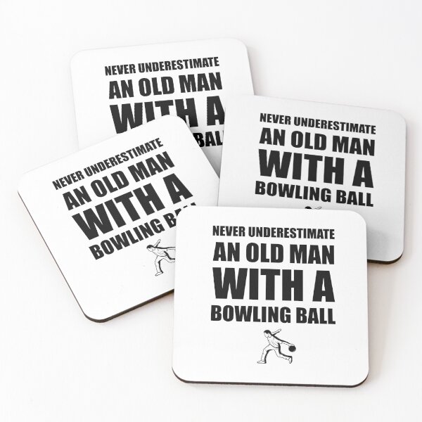 Item preview, Never Underestimate An Old Man With A Bowling Ball designed and sold by Tshirty10.