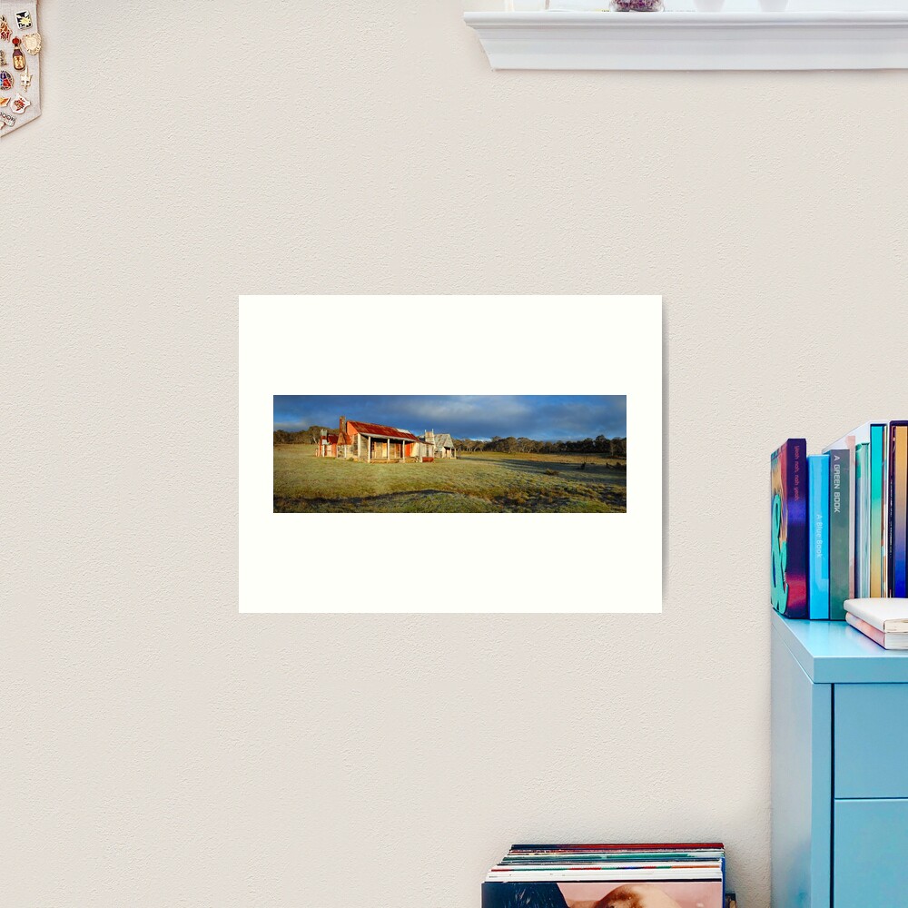 Morning Light finds Coolamine Homestead, Kosciuszko National Park, New South Wales, Australia Art Print