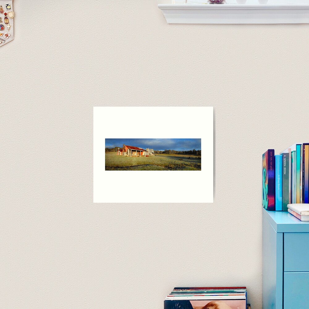 Morning Light finds Coolamine Homestead, Kosciuszko National Park, New South Wales, Australia Art Print