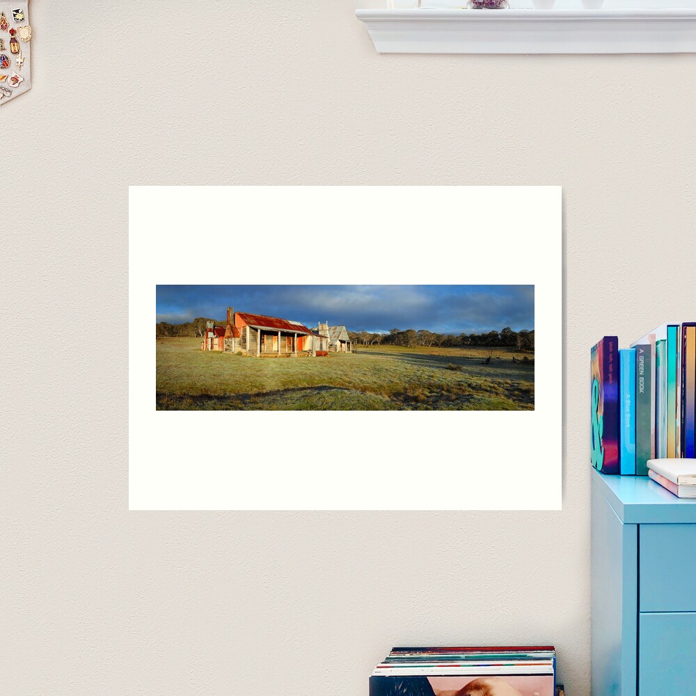 Morning Light finds Coolamine Homestead, Kosciuszko National Park, New South Wales, Australia Art Print