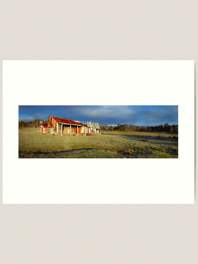 Alternate view of Morning Light finds Coolamine Homestead, Kosciuszko National Park, New South Wales, Australia Art Print