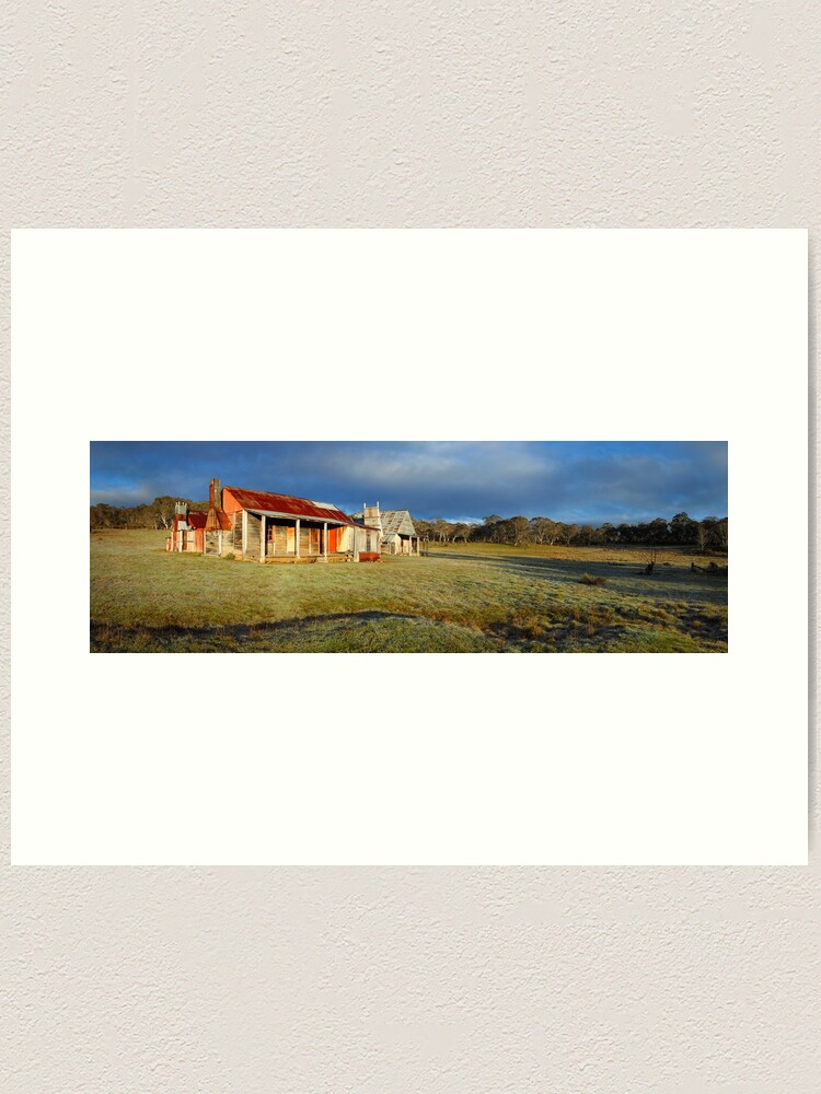 Alternate view of Morning Light finds Coolamine Homestead, Kosciuszko National Park, New South Wales, Australia Art Print