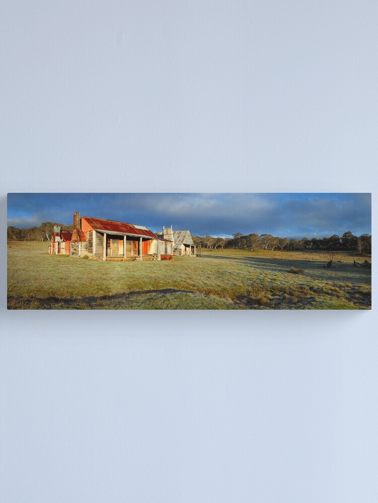 Alternate view of Morning Light finds Coolamine Homestead, Kosciuszko National Park, New South Wales, Australia Canvas Print