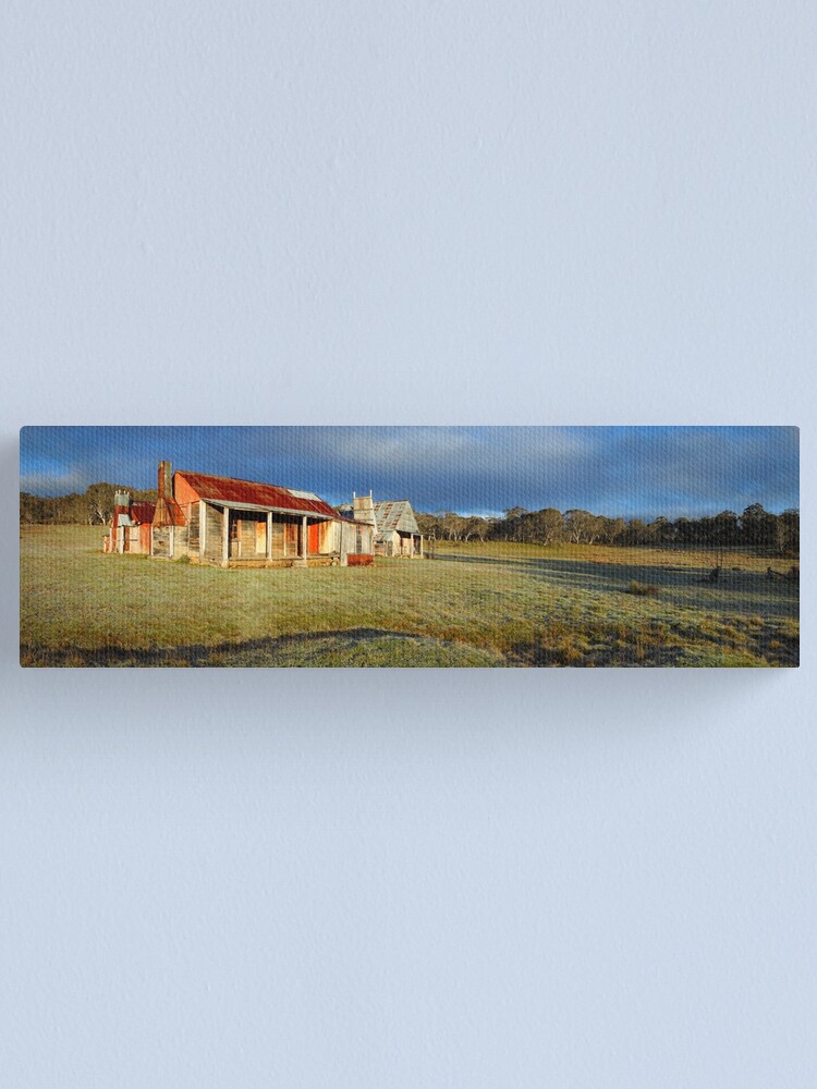 Alternate view of Morning Light finds Coolamine Homestead, Kosciuszko National Park, New South Wales, Australia Canvas Print