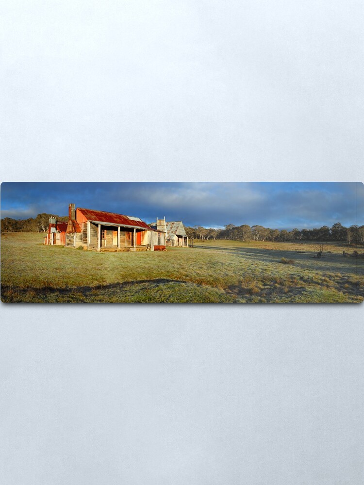 Alternate view of Morning Light finds Coolamine Homestead, Kosciuszko National Park, New South Wales, Australia Metal Print