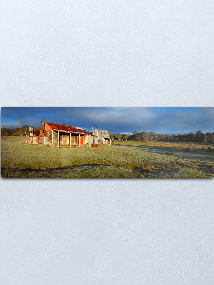 Alternate view of Morning Light finds Coolamine Homestead, Kosciuszko National Park, New South Wales, Australia Metal Print