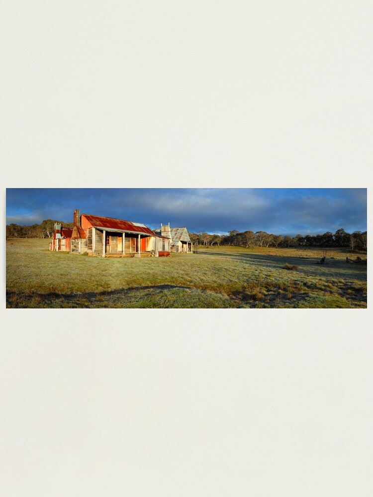 Alternate view of Morning Light finds Coolamine Homestead, Kosciuszko National Park, New South Wales, Australia Photographic Print