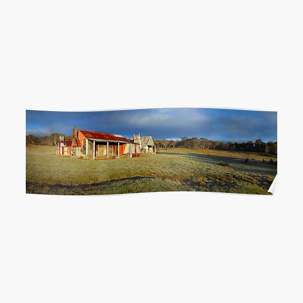 Morning Light finds Coolamine Homestead, Kosciuszko National Park, New South Wales, Australia Poster