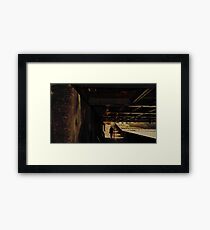 Through the bridge. Framed Print
