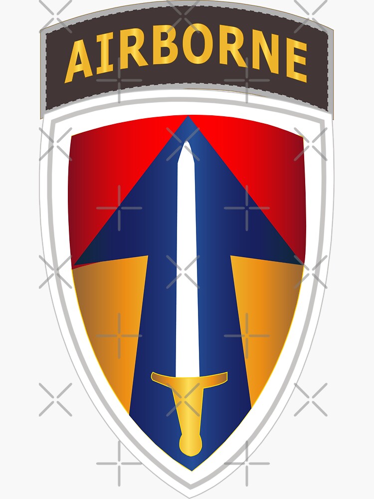 "Army II Field Force w Airborne Tab LRRP" Sticker for Sale by