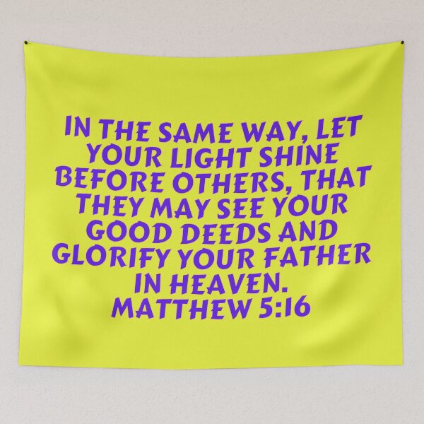 Item preview, Bible Verse Matthew 5:16 designed and sold by Prayingwarrior.