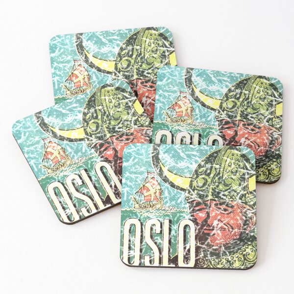 Item preview, Oslo Norway Viking Vintage Travel Decal designed and sold by hilda74.