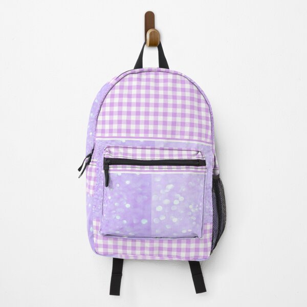 Item preview,  Purple and White  Buffalo Plaid and Glitter designed and sold by Tamas Das.