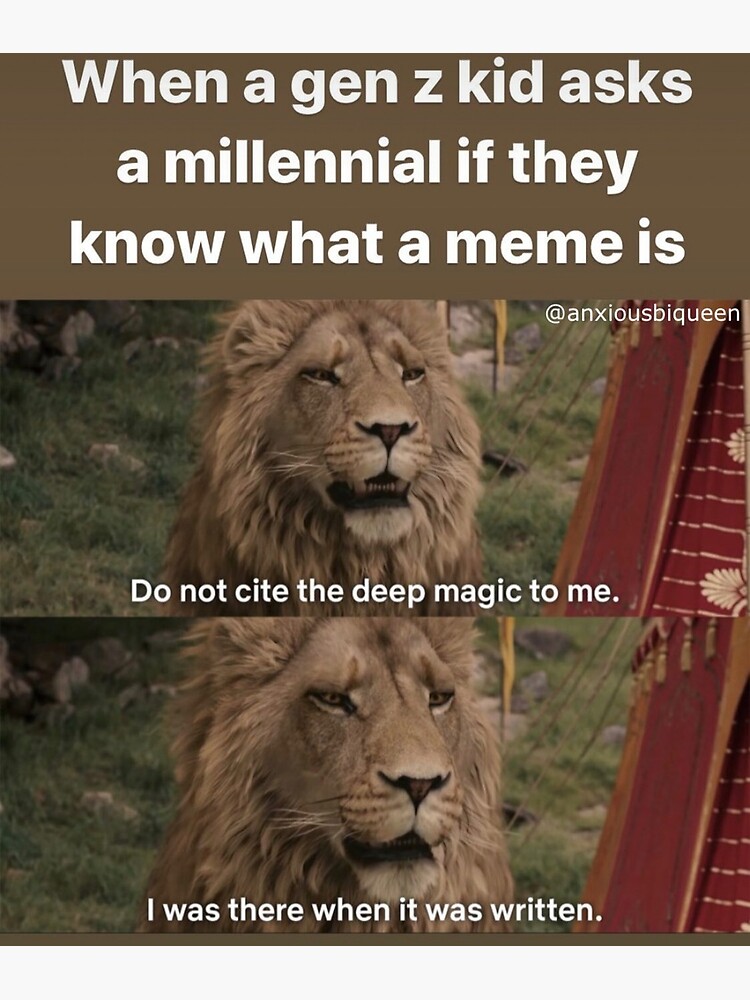When a Gen Z kid asks a Millennial if they know what a Meme Is
