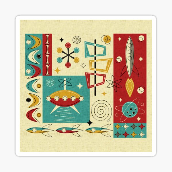Item preview, Retro Space Age Fun! ©studioxtine designed and sold by studioxtine.