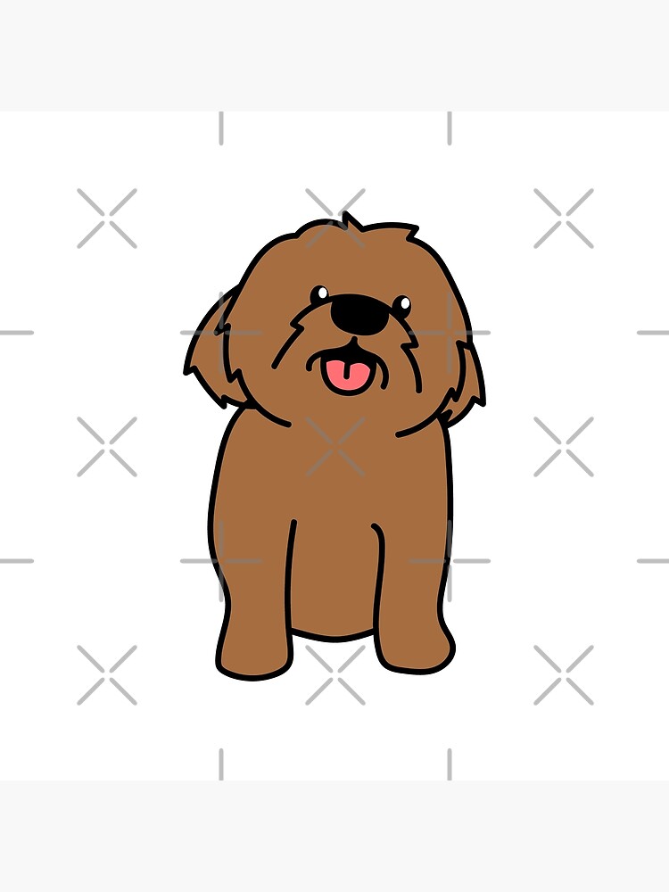 "Cartoon Bernedoodle Dog" Poster by Jagoanneon12345 | Redbubble