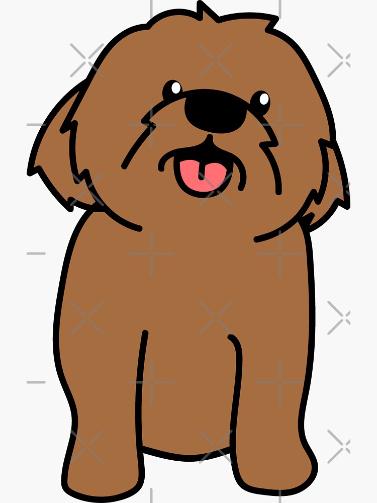 "Cartoon Bernedoodle Dog" Sticker by Jagoanneon12345 | Redbubble