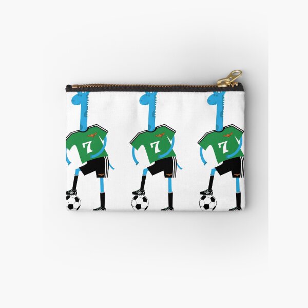 Item preview, Julian - the blue giraffe soccer player designed and sold by bluegiraffekids.