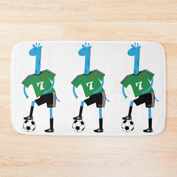 Item preview, Julian - the blue giraffe soccer player designed and sold by bluegiraffekids.