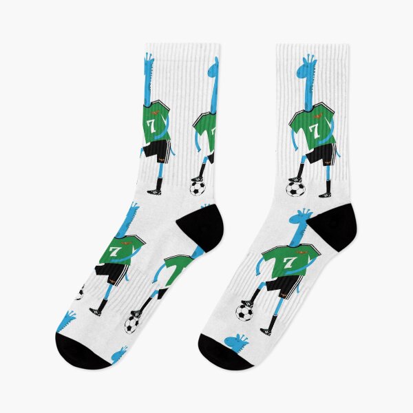 Item preview, Julian - the blue giraffe soccer player designed and sold by bluegiraffekids.