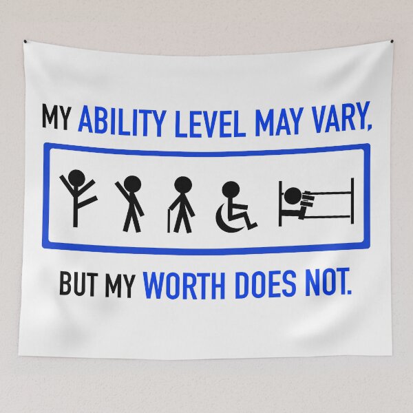 Item preview, Disability and Chronic Illness Awareness Advocacy - Ability Level May Change designed and sold by srhosterman.