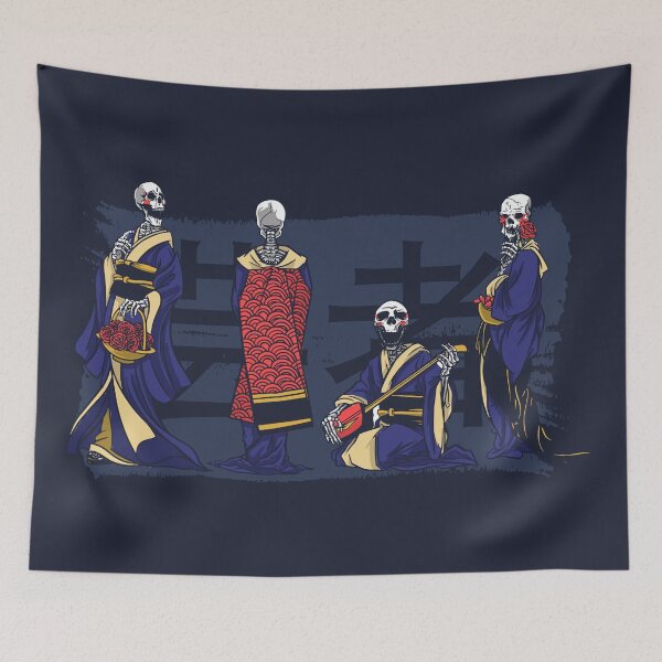 Item preview, Japanese Skeleton Geishas designed and sold by SLAG-Creative.
