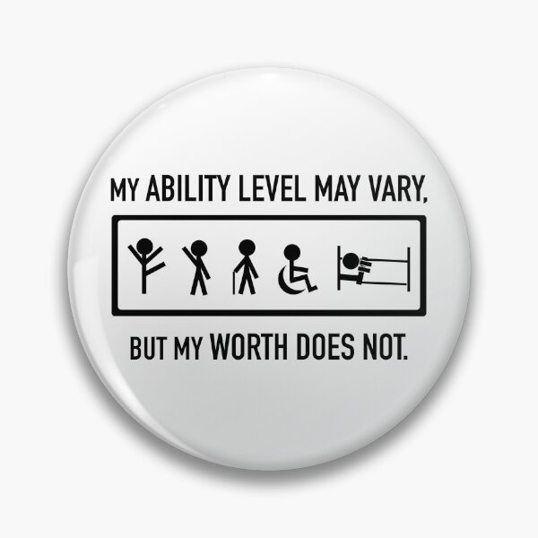 Item preview, Black- Disability and Chronic Illness Awareness Advocacy - Ability Level May Change designed and sold by srhosterman.