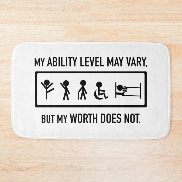 Item preview, Black- Disability and Chronic Illness Awareness Advocacy - Ability Level May Change designed and sold by srhosterman.