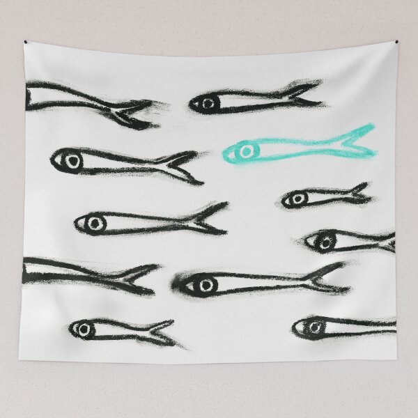 Item preview, Skinny fish school with non-conformist III/IV designed and sold by FJBourne.