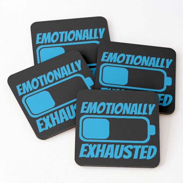 Item preview, Emotionally Exhausted Blue Battery Design designed and sold by SweetAndSpice.