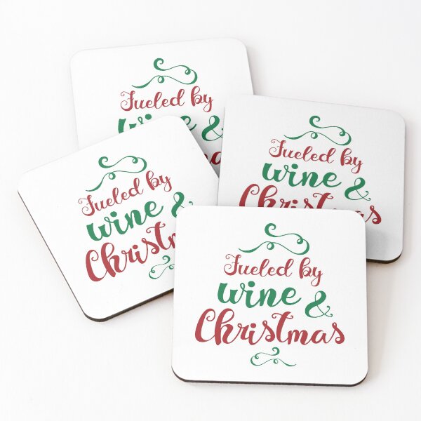 Item preview, Fueled by Wine and Christmas designed and sold by OrnamentallyYou.