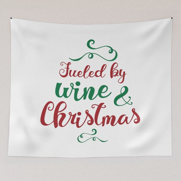 Item preview, Fueled by Wine and Christmas designed and sold by OrnamentallyYou.