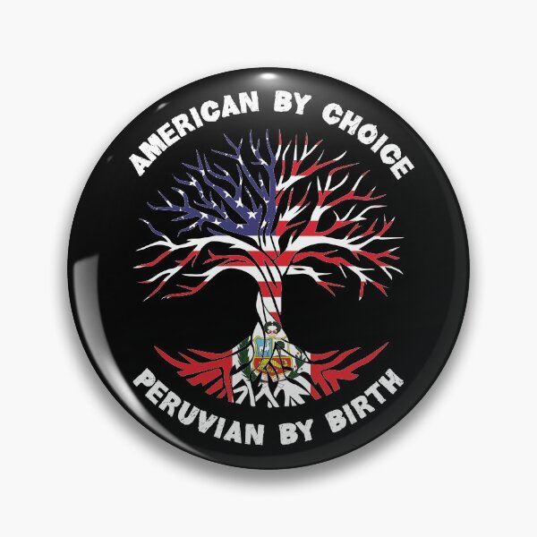 Item preview, Peruvian By Birth American By Choice, Half Peruvian Half American Flag, Peruvian Roots Tree designed and sold by ArtsyloShop.