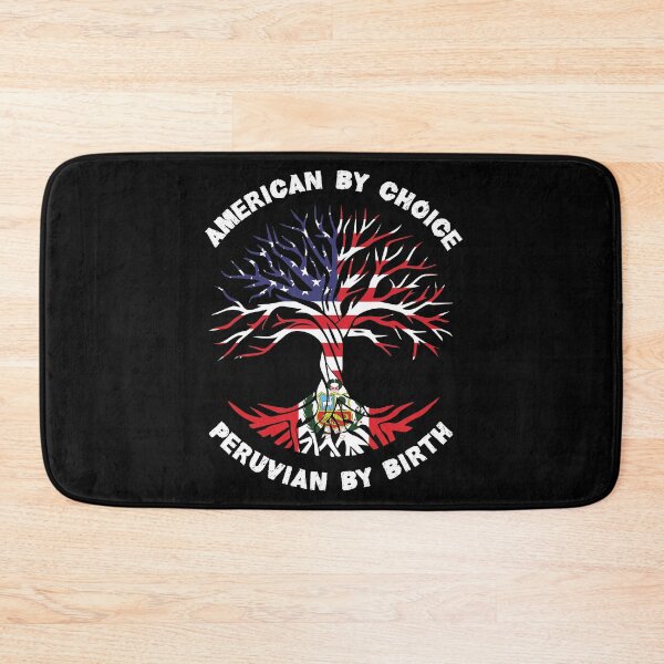 Item preview, Peruvian By Birth American By Choice, Half Peruvian Half American Flag, Peruvian Roots Tree designed and sold by ArtsyloShop.
