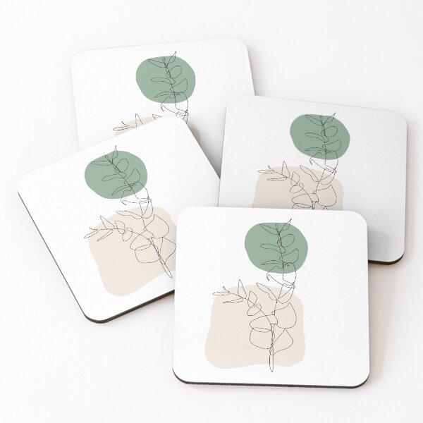 Item preview, Cool Toned Leaves Line Art designed and sold by MillerDesigns-.